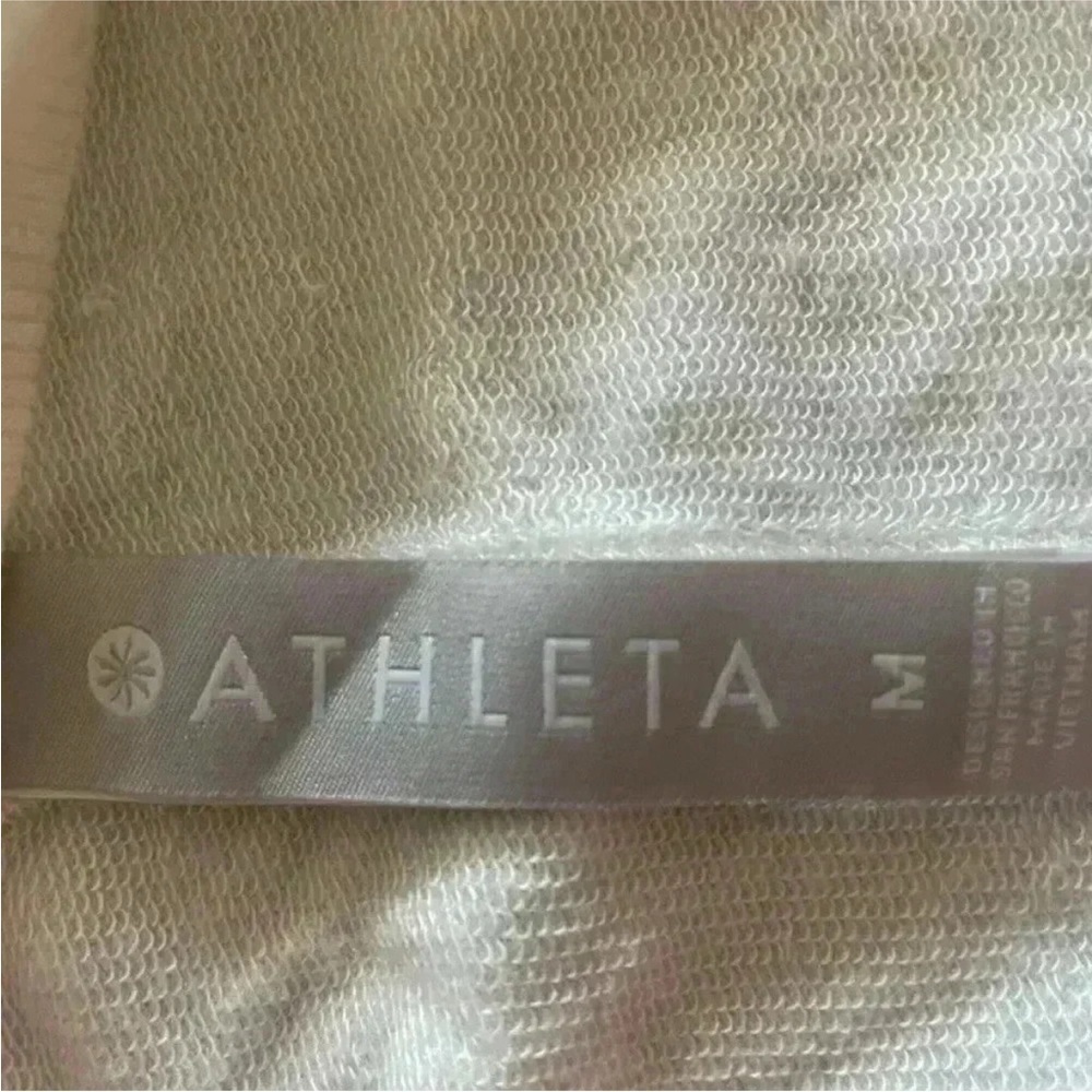 ATHLETA HEATHER cream off white POCKETS NIRVANA PRANAYAMA RESTORE WRAP CARDIGAN - Picture 12 of 13